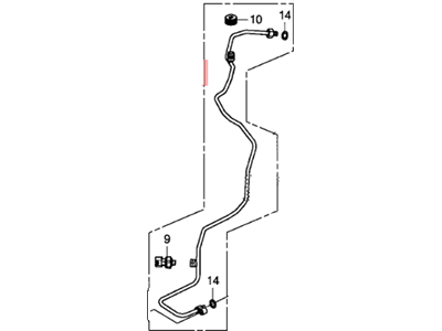 Honda 80341-TR7-A02 Pipe, Receiver