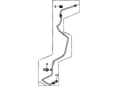 Honda 80341-TR6-A01 Pipe, Receiver