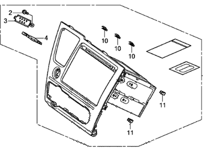 Honda 39100-TS9-A02RM Display, Audio