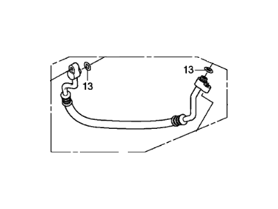 Honda 80315-TR7-A02 Hose Complete, Discharge