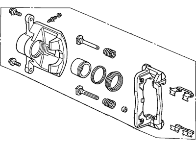 Honda 45018-S5D-L00 Caliper Sub-Assembly, Right Front