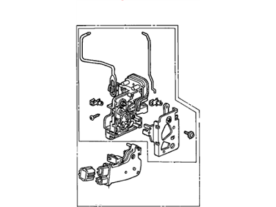 Honda 72150-S5P-A12 Lock Assembly Left, Front