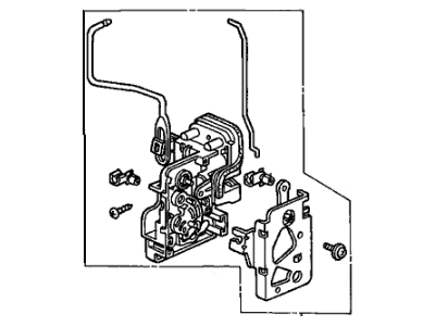 Honda 72150-S5P-A02 Lock Assembly Left, Front