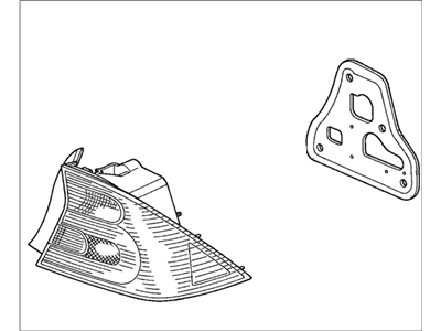 Honda 33551-S5P-A01 Lamp Unit, L. Tail