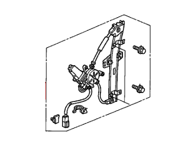 Honda 72250-S5P-A03 Regulator, Left Front