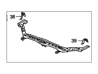 Honda 04602-S5D-A10ZZ Frame Set, Front Bulkhead (Upper)