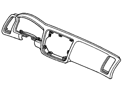 2001 Honda Civic Instrument Panel - 77102-S5A-A00ZB