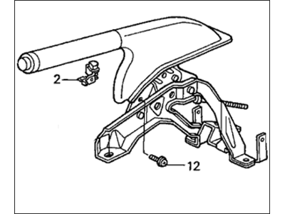 Honda 47105-S5D-A05ZC Lever Assy., Parking Brake *NH167L* (GRAPHITE BLACK)