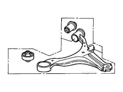 Honda 51350-S5A-A10 Arm, Right Front (Lower)