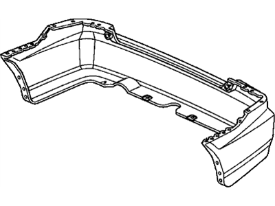 Honda 04715-S5P-A91ZZ Face, Rear Bumper (Dot)