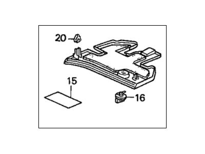 Honda 77320-S5A-A00ZF Cover Assy., Driver (Lower) *Tblack* (BLACK)