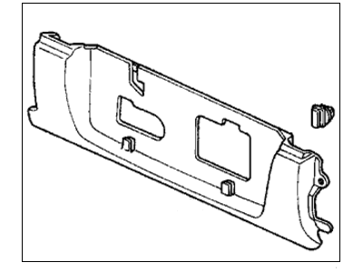 1993 Honda Accord License Plate - 74890-SM4-000ZG