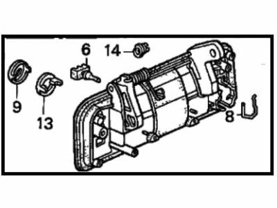 1992 Honda Accord Door Handle - 72140-SM1-000ZP