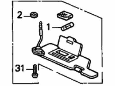 1992 Honda Accord Sun Visor - 83230-SM1-A21ZB