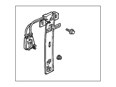 Honda 72710-SM4-003 Regulator Assembly, Right Rear Door