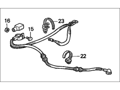 1993 Honda Accord Battery Cable - 32410-SM4-933