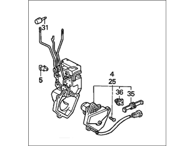 1991 Honda Accord Door Lock - 72110-SM4-902