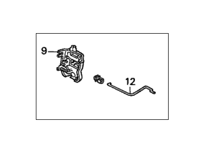 1992 Honda Accord Door Lock - 74850-SM4-G01