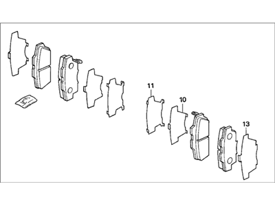 1993 Honda Accord Brake Pad Set - 45022-SW3-000