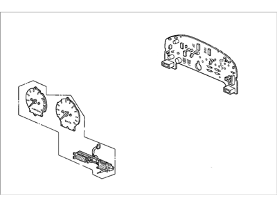 Honda 78120-SM4-P05 Panel, Speedometer/Tachometer And Print