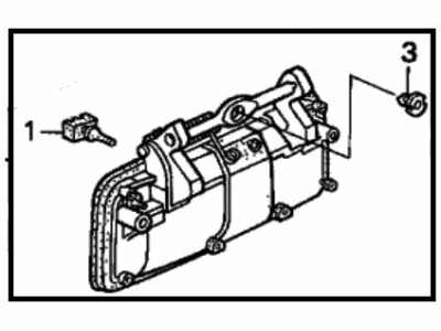 1992 Honda Accord Door Handle - 72640-SM1-000ZS