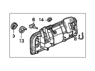 1992 Honda Accord Door Handle - 72180-SM1-000ZC