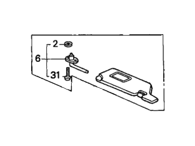 1993 Honda Accord Sun Visor - 83230-SM4-A14ZB