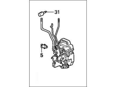 1993 Honda Accord Door Lock - 72150-SM4-G02