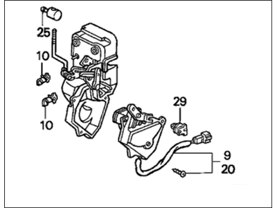 1992 Honda Accord Door Lock Actuator - 72610-SM4-J02