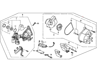 Honda 30100-PT3-A11 Distributor Assembly (Td-34U) (Tec)