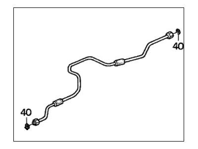 Honda 80343-SM1-A14 Pipe C, Receiver (Fayette)