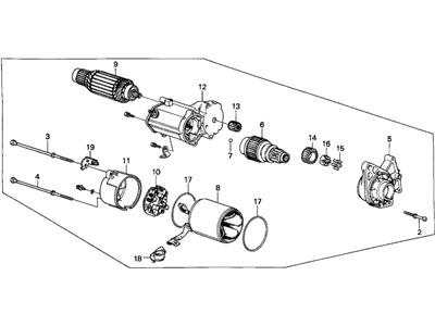 1990 Honda Accord Starter Motor - 31200-PT0-904