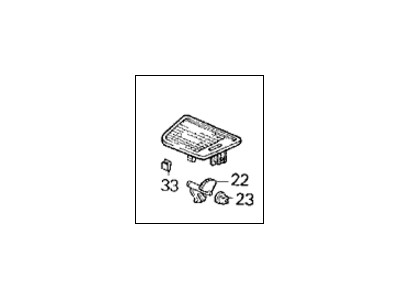 Honda 77620-SR3-C01ZC Garnish Assy., Vent (Upper) *NH178L* (EXCEL CHARCOAL)