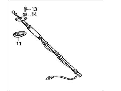 Honda 39150-SR3-G01 Antenna Assembly, Automatic Radio