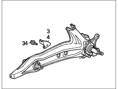 1993 Honda Civic Trailing Arm - 52370-SR3-A91