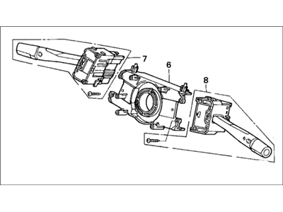 Honda 35250-SR3-A02 Switch Assembly, Combination