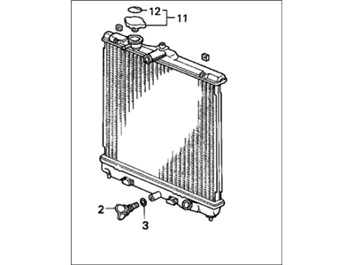 1994 Honda Civic Radiator - 19010-P07-014