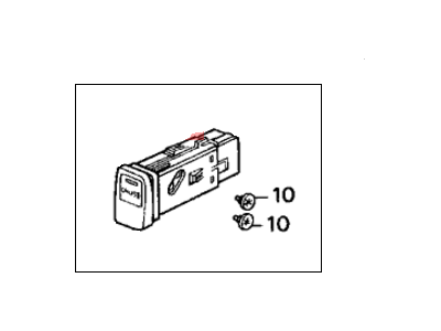 Honda 36775-SR4-A01ZA Switch Assembly, Automatic Cruise Main (Metallic)