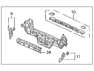 Honda 66100-SR3-A00ZZ Panel, RR.