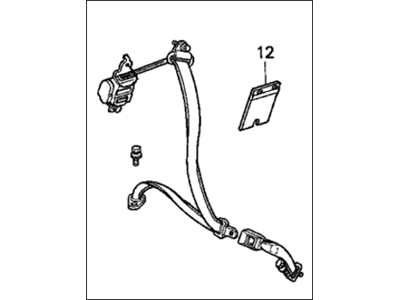 Honda 04828-SR0-A03ZE Belt Set *NH167L*