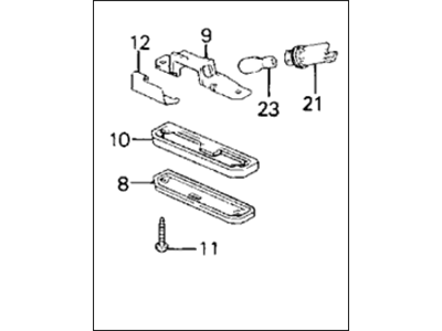 Honda 34100-SR3-A01 Light Assy., License