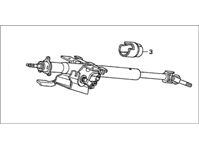 Honda 53200-SR0-A02 Column Assembly, Steering