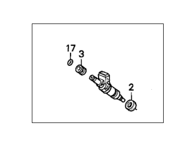 Honda Civic Fuel Injector - 06164-P05-A01