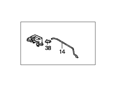 1992 Honda Civic Tailgate Lock Actuator Motor - 74810-SR3-003