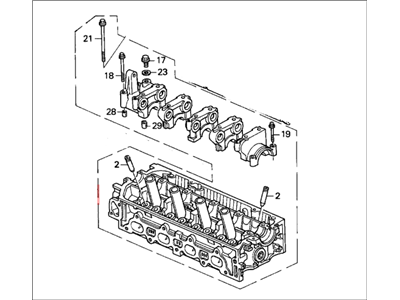 1995 Honda Civic Cylinder Head - 12100-P07-000