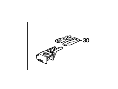 Honda 74882-SK7-A01ZH Opener Assy., Tailgate *NH178L* (EXCEL CHARCOAL)