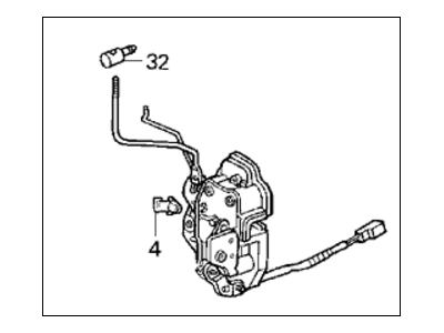 1991 Honda Accord Door Lock - 72110-SM2-A02