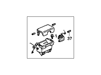 Honda 83508-SM2-000ZA Pocket Assy., R. Side *NH167L* (GRAPHITE BLACK)