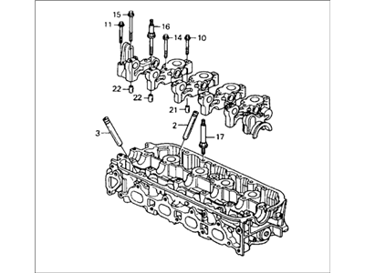 1990 Honda Accord Cylinder Head - 12100-PT3-A00