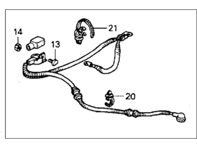 1993 Honda Accord Battery Cable - 32410-SM4-010